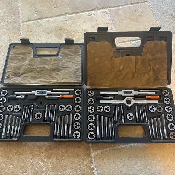 Two Tap and Die Sets – Metric & SAE – Complete & Partial – Thread Cutting Tools - Picture 1 of 9